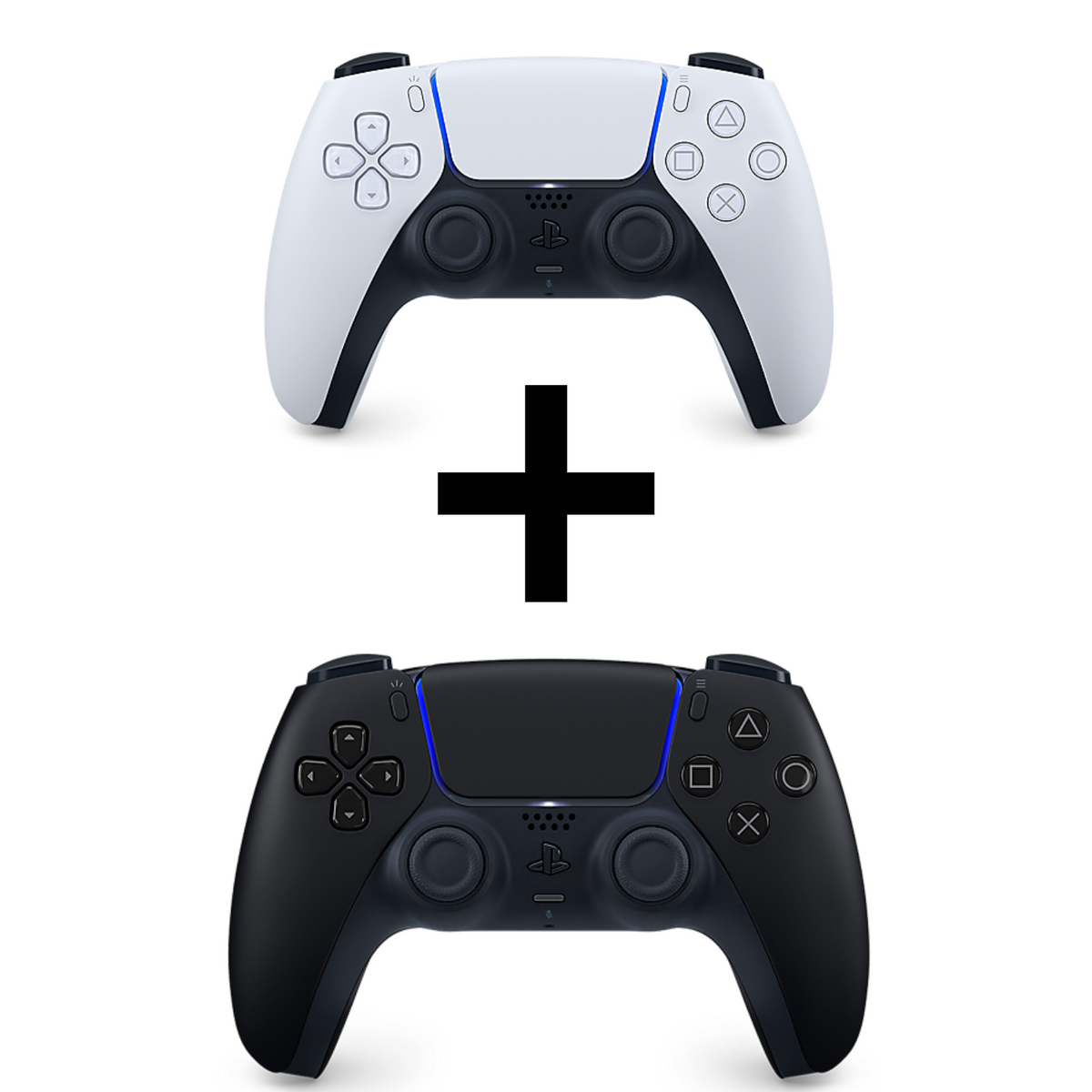 Controller Wireless Dualsense PS5: White + Black